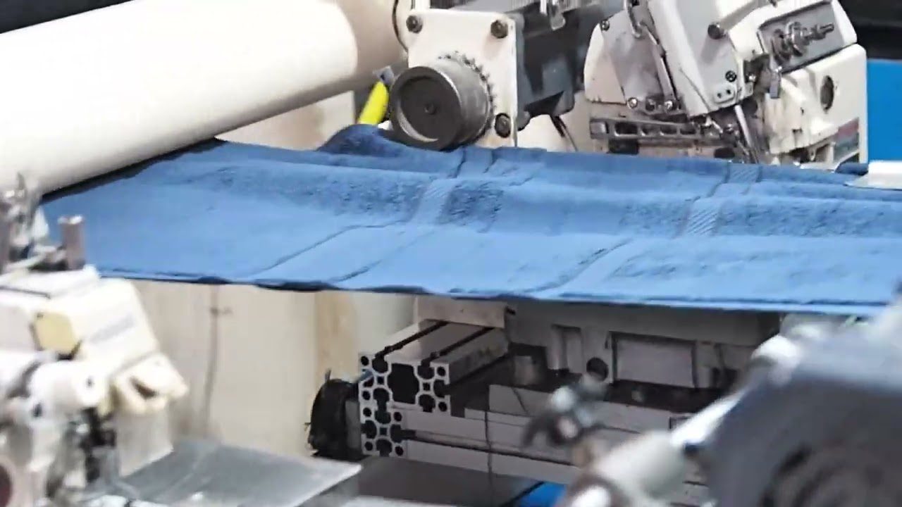 Automatic hemming line at Tulip Towel Industries, Karachi